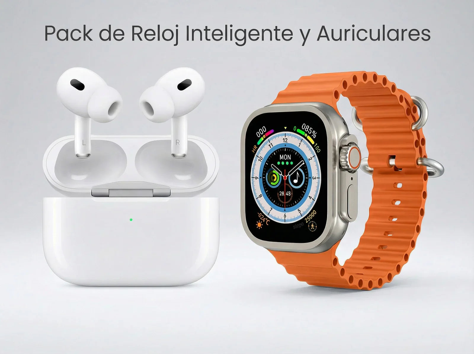 Pack Smartwatch Ultra Pro 2 + Auriculares Inalámbricos 2ª generación