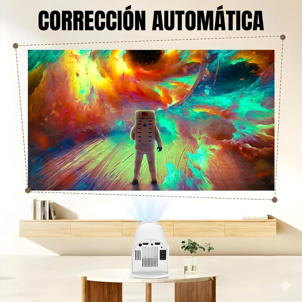 Mini Proyector Inteligente Android 11 y Wi-Fi Full Hd 4k