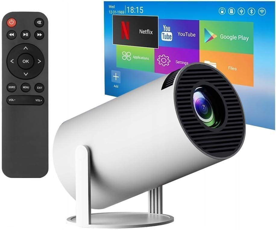 Mini Proyector Inteligente Android 11 y Wi-Fi Full Hd 4k