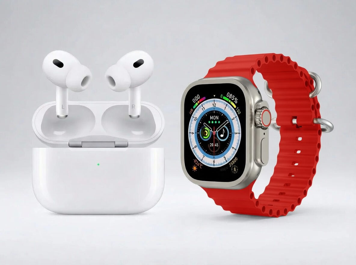 Pack Smartwatch Ultra Pro 2 + Auriculares Inalámbricos 2ª generación + Correa Adicional Incluida